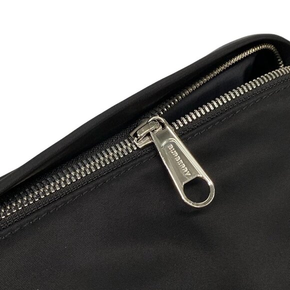 BURBERRY LONDON ENGLAND Black Nylon Leather Bum Bag - Picture 12 of 15